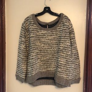 Grey boucle sweater
